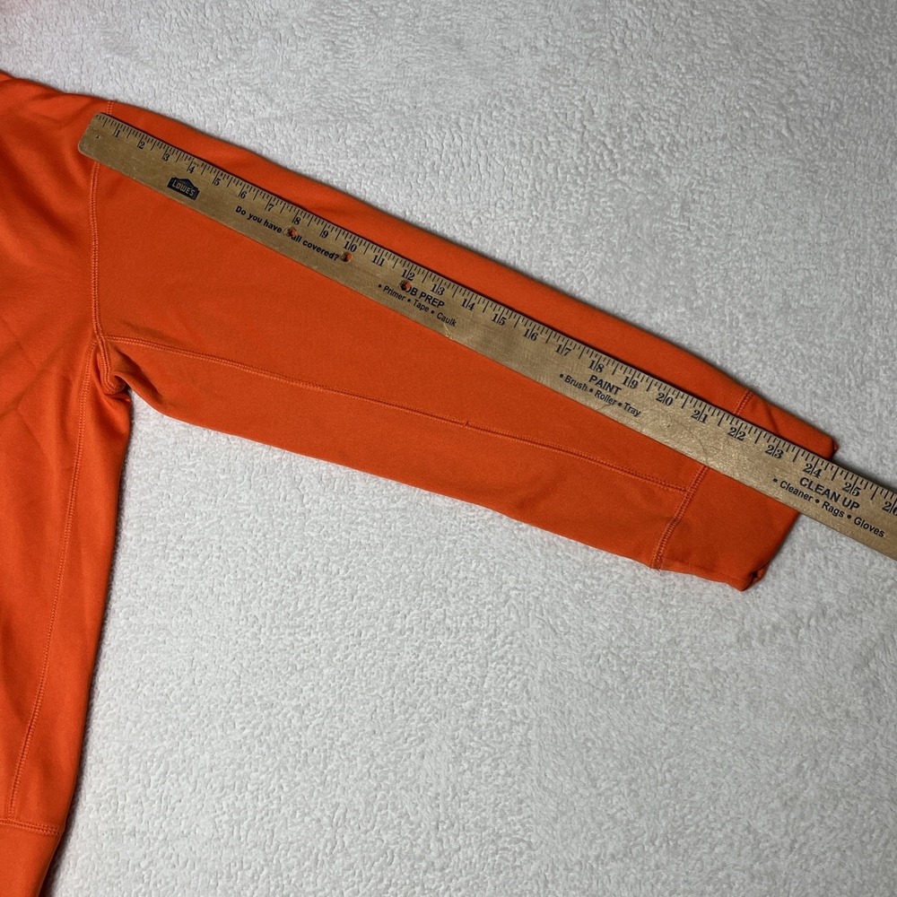 Nike Therma-Fit Men's Orange Pullover Hoodie Sweatshirt Size M Athletic Pockets - Picture 15 of 16